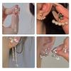 1Pair Korean Style Asymmetric Pearl Zircon Ear Clips For Women Personality  Earrings Wedding Jewelry Birthday Gifts