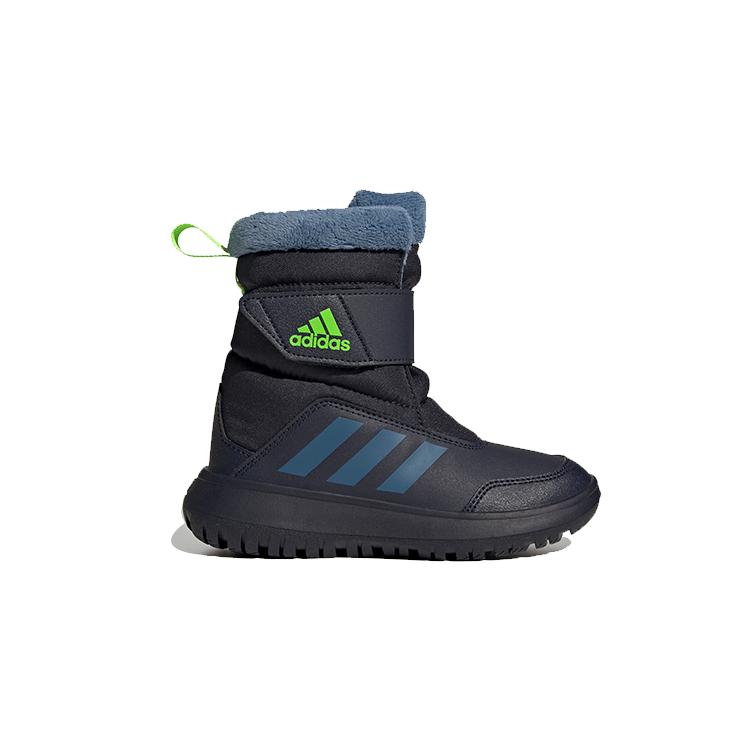 Adidas WINTERPLAY C Slip Resistant Abrasion Resistant Thermal Kids' Boots Black Blue Children Aged 3 7 Years Old GZ6796