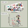 Butterfly Wall Stickers with Girl Silhouette Creative Home Decor for Bedroom Living Room Hallway Background Wall Art Decal