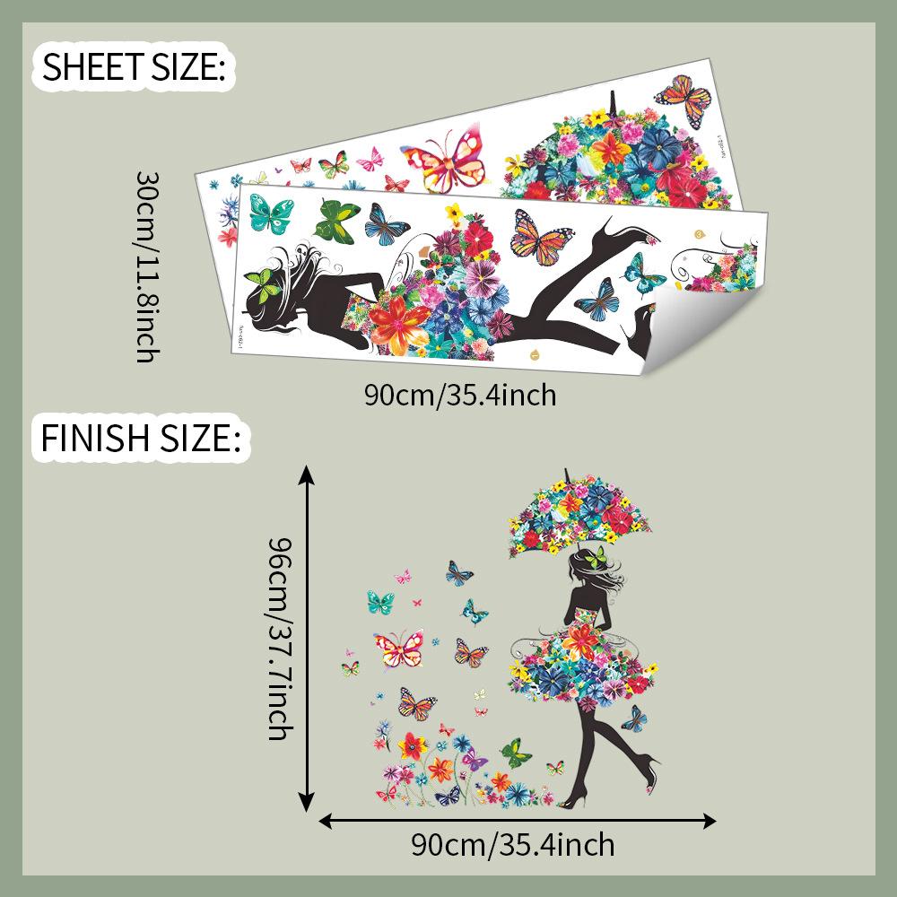 

Креативные наклейки с бабочками, вид сзади, для украшения фона стены в спальне девочки, гостиной, прихожей