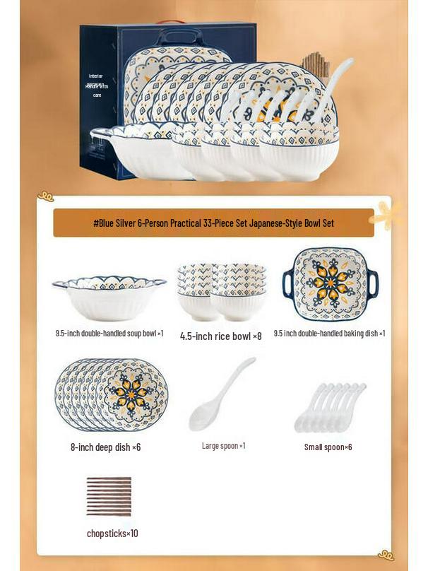 Modern Lanka Japanese Ceramic Dinnerware Set