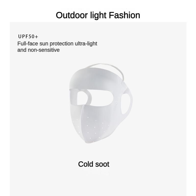 Sun Protection Mask Female UV Protection Summer Ice Silk Breathable Mask Sunshade Outdoor Riding Facekini Mask Sun Protection