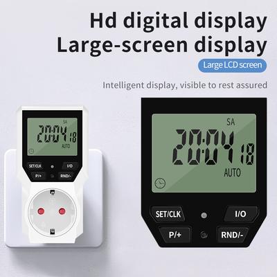 Digital Timing Controller Switch Socket 250V EU Plug Timer Outlet Energy Saving Manager For Refrigerator Aquaculture TM07