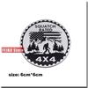 Off-road 4X4 Logo Aluminum Metal Car Badge Stickers Personality Pattern SUV Four-Wheel Drive Emblem Body Decals Accessories