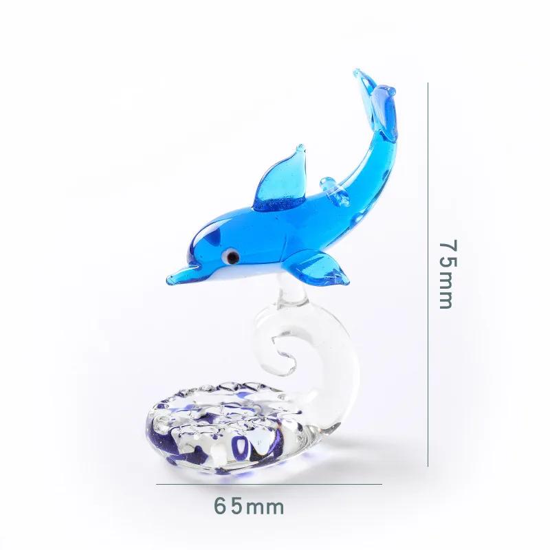 Neue Kreative Dekoration Niedliche Kleine Delfin Serie Schreibtischdekoration Glas Wohnzimmerdekoration Heimdekoration Delfin Glas