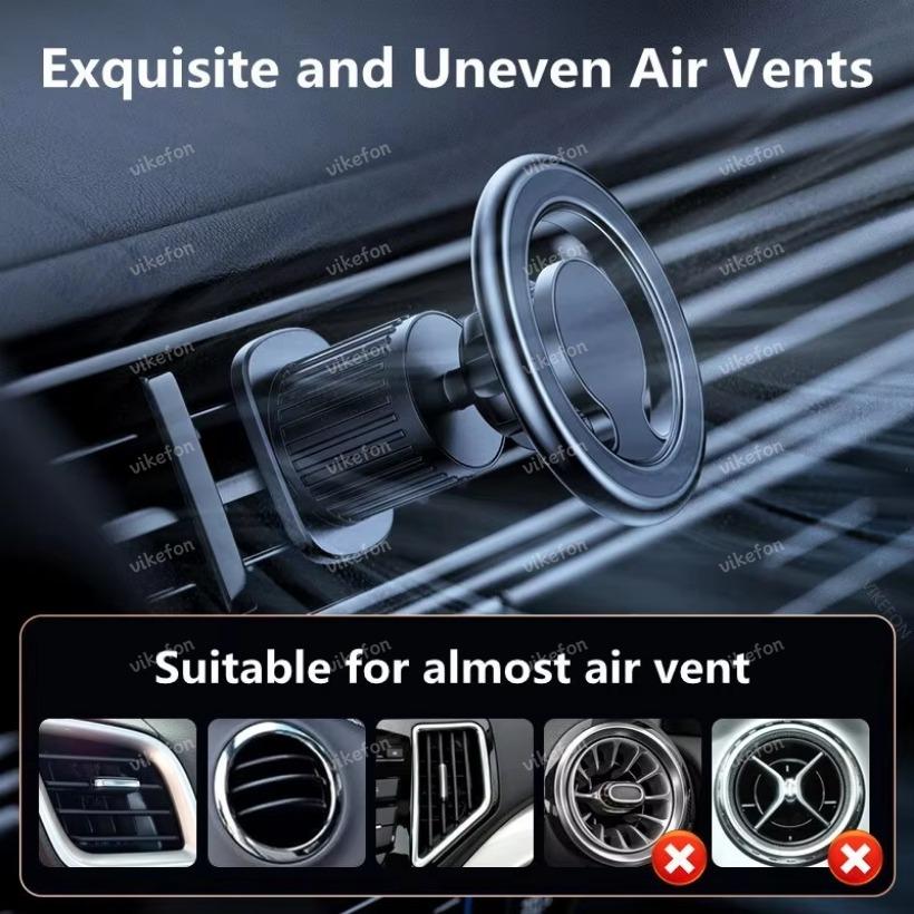 360° Rotate Magnetic Car Phone Holder Stand Magnet Car Mount Air Vent Bracket For Magsafe iPhone 16 15 14 13 12 Samsung Xiaomi