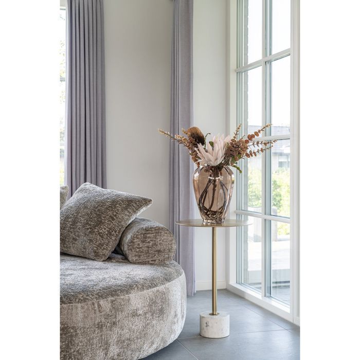 Glass Vase - House Nordic - Ø22x29 Cm - Brown - Scandinavian Style - Decorative Objects