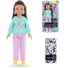 Coffret luna shopping corolle girls - poupée mannequin - 6 accessoires - 28 cm - dès 4 ans