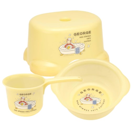 Skater Children's Bath Chair Bath Chair Curious George Width 25 x Depth 20 x Height 13.5 cm BS24N-A
