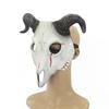Cosplay Goat Skull Face Guard Ultralight Breathable Realistic Looking Halloween Decor Masquerade Party Prop