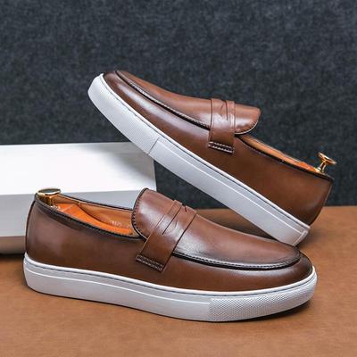 Buty Wsuwane Męskie Buty Styl Rekreacyjny Trampki Buty Społeczne Męskie Mężczyźni Skórzane Buty Naturalna Skóra Bydlęca Damskie Trampki Męskie