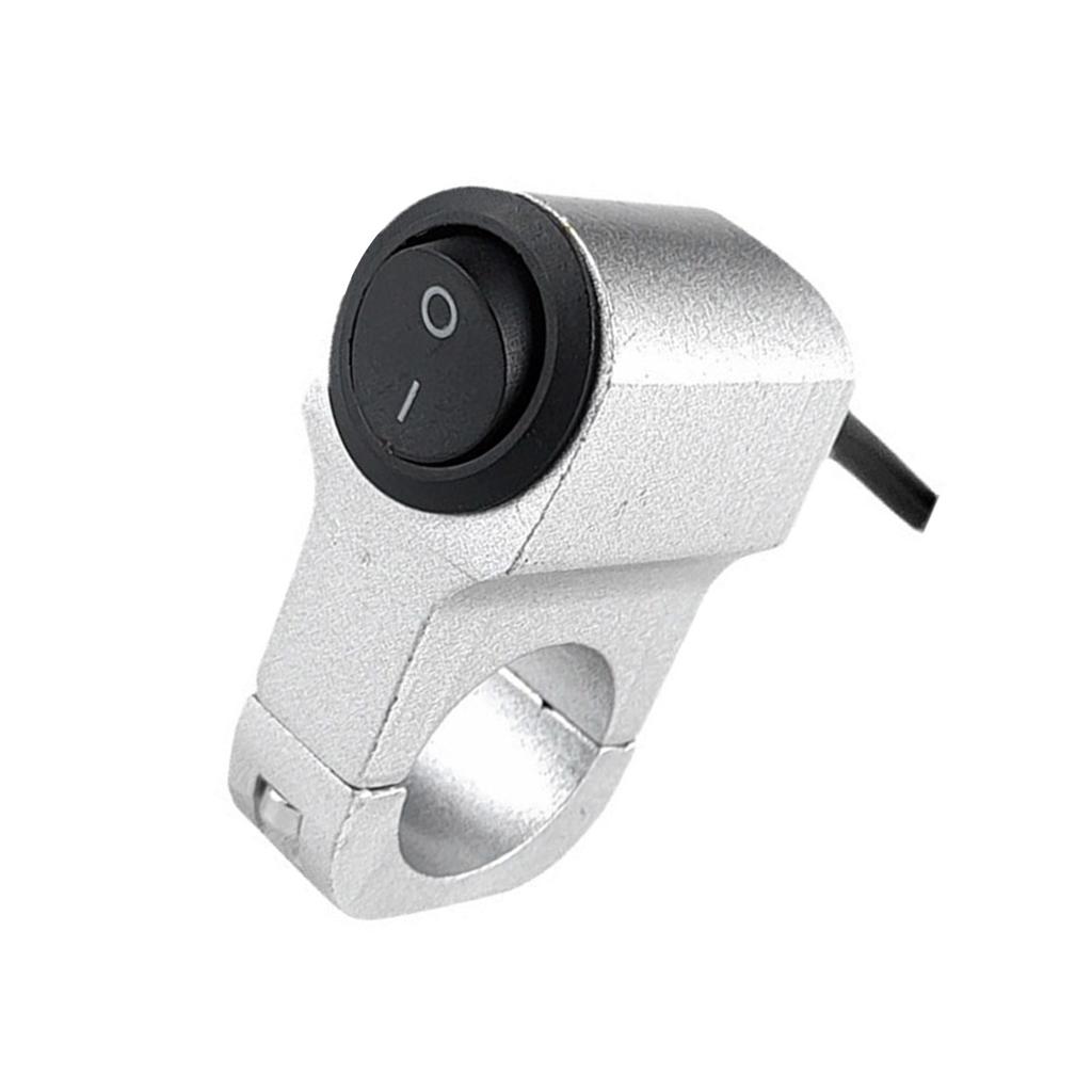Motorbike Accessory Fog Light Spotlight On/Off Switches Aluminum 7/8in Motorcycle Handlebar Headlight Control Switches