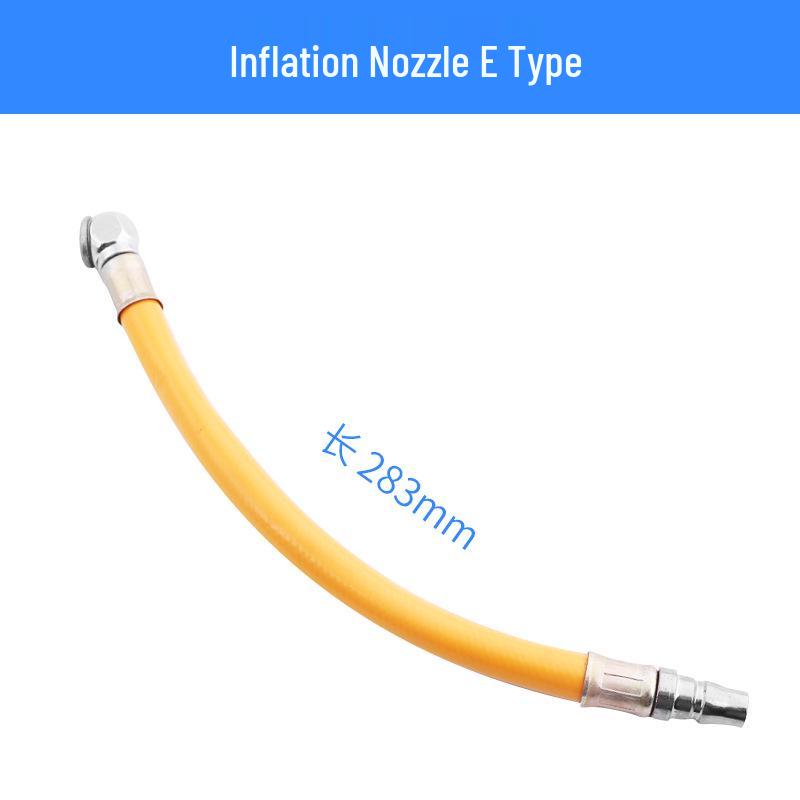 Tire Inflation Nozzle with Pressure Gauge for Car, Bicycle, and Motorcycle