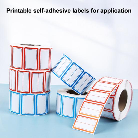 Yousheng 1000 Pcs Label Stickers for Organization, Color Coding Self-Adhesive Name Tags, Easy Peel Red & Blue Removable Labels for File Folders,