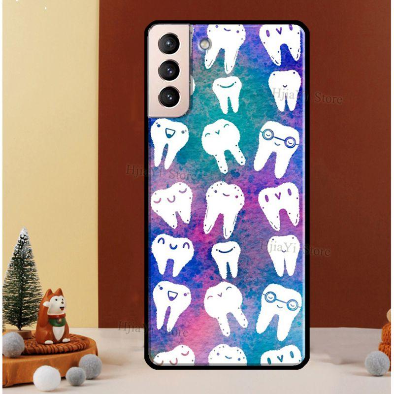 Zahnarzt Zahnmedizinischer Zahn Krankenschwester Handyhülle Für Samsung Galaxy S22 S21 Ultra Note 20 Note 10 S8 S9 S10 Plus S20 FE Hülle