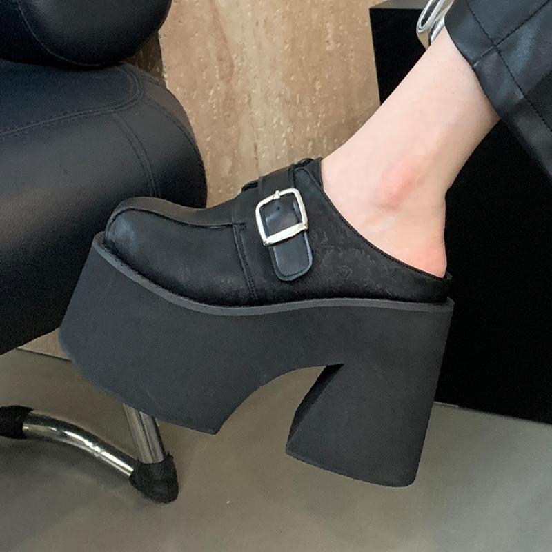 Fashion New Designer Women's Slippers for Large-sized Women Wear Comfort Slippers of Size 34-43 Summer 11cm Thick-bottomed Zapatos Mujer