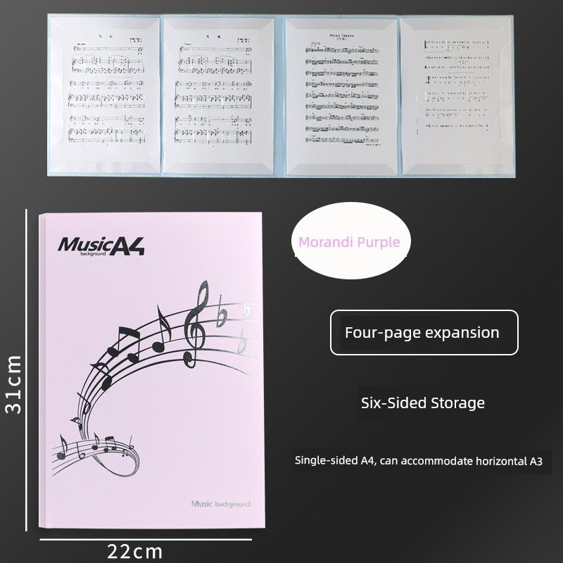 Piano Non-Reflective Folding Sheet Music Folder