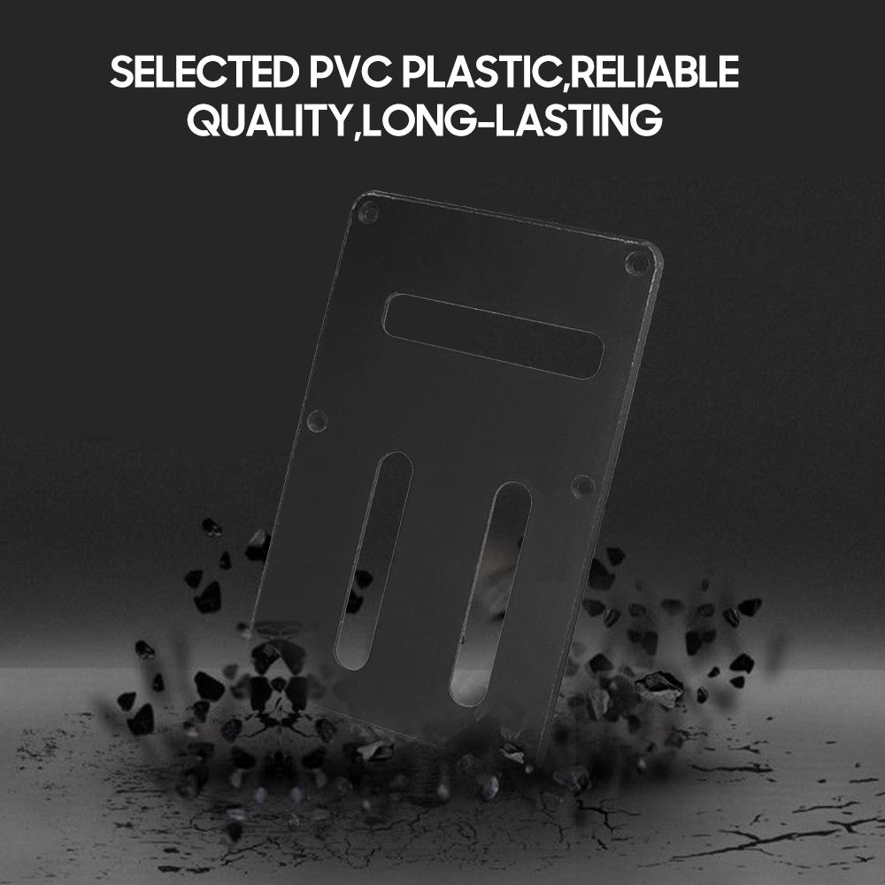 

6 Holes 3 Slots Electric Guitar Back Plate Tremolo Spring Cavity Backplate Circuit Wiring Protective Rear Cover чёрный