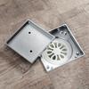 Bathroom Accessories 116*116MM Shower Floor Drain Can Insert Tiles Floor Drain Cover Brass Anti-odor Floor Drain Chrome