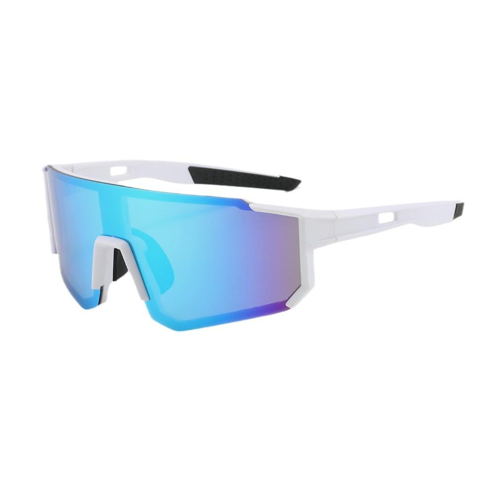Outdoor Riding Half-Frame One-Piece Colorful Sunglasses Windproof Neutral Punk Mountaineering Sunglasses For Men And Women