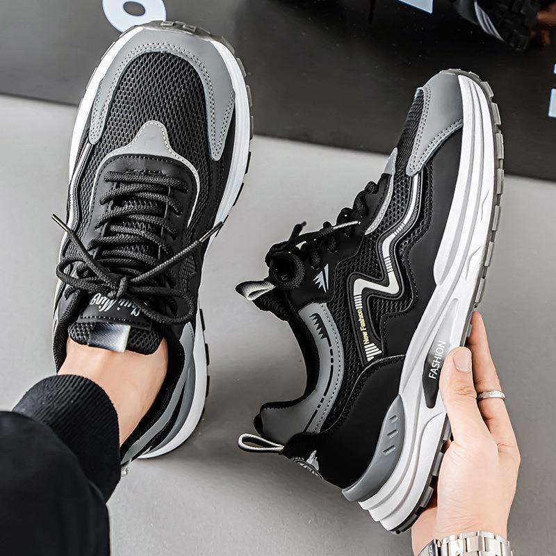 2025 Autumn New Breathable Works Shoes for Men Outdoor Comfortable Wear-resiatant Running Sneakers Non Slip Casual Hiking Shoes