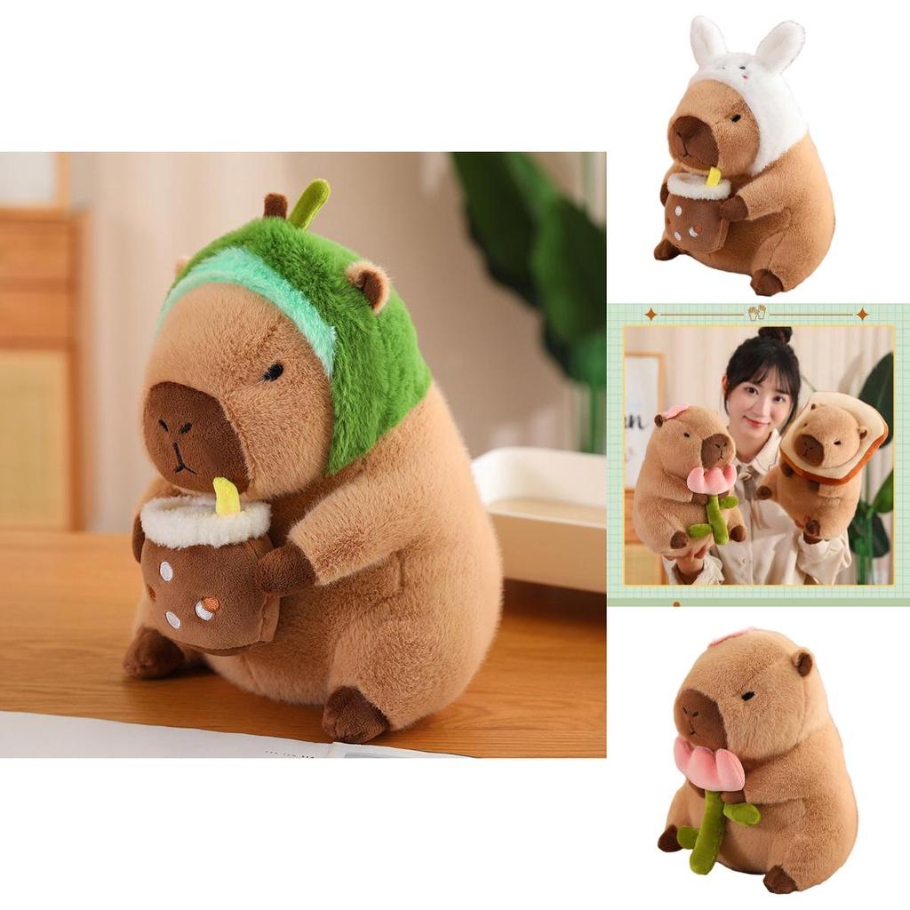 Cute Plush Capybara Toy Soft And Cuddly Stuffed Animal For Kids Perfect Birthday Gift 30cm Height