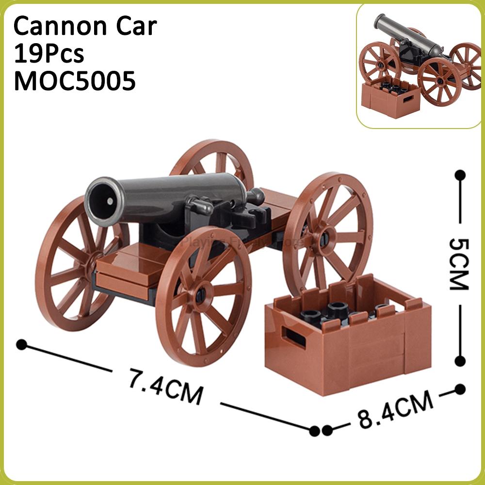 MOC Mittelalterliche Kriegssteine Kanonenwagen Waffe Katapult Armbrust Kompatible Figur Bausteine Spielzeug Für Kinder Erwachsene Freunde Geschenke