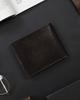 Men's horizontal wallet with gold accent, natural grain leather - Rovicky