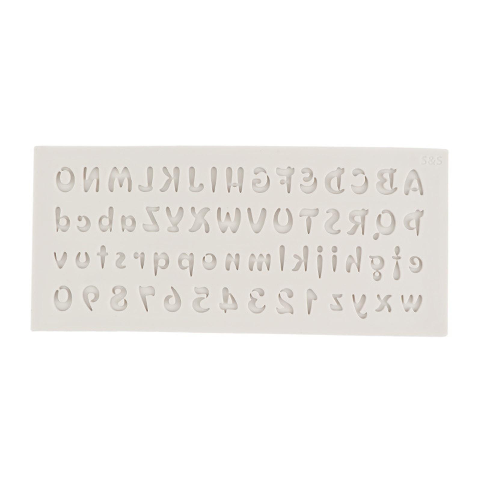 

Форма для выпечки шоколадных кексов с буквами алфавита и цифрами, силиконовая форма для выпечки шоколадных кексов, инструменты для помадки One Size