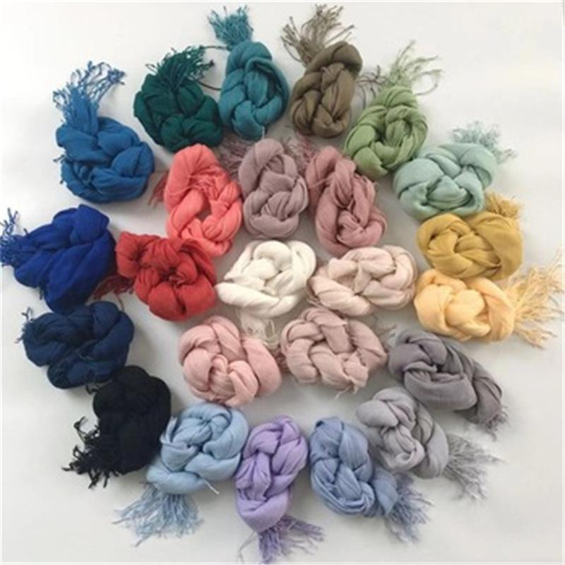 Japanese Fashion Pure Linen Scarf Solid Color Four Seasons Available Shawl Sunshade Fashion Women Silk Scarf Direct Supply