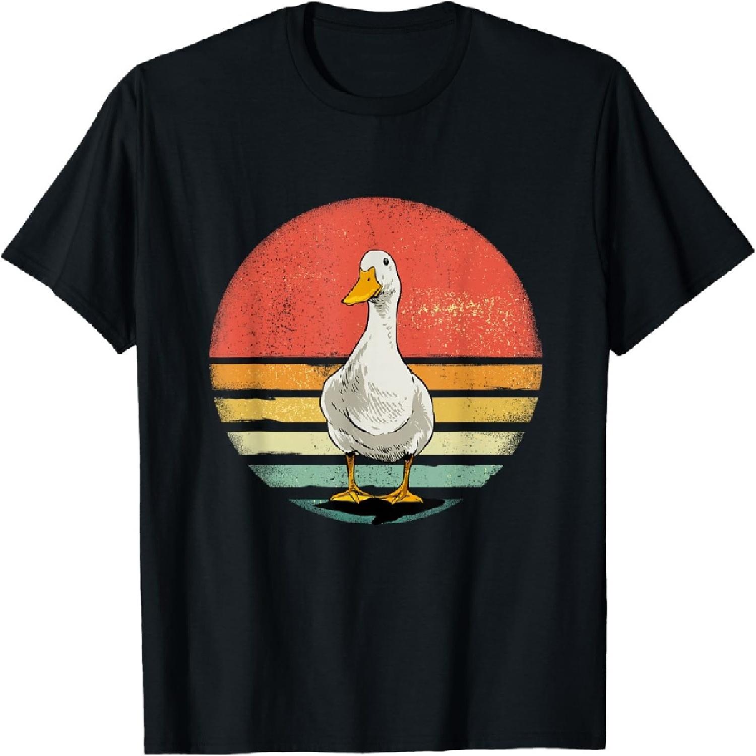 Duck Retro Vintage Duck Farm Animal Duck Lover T-Shirt S