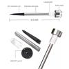 Landscape & Walkway Lights 5Pcs Outdoor Garden Solar Powered Lamp Lawn Waterproof Stainless Steel Tube Light