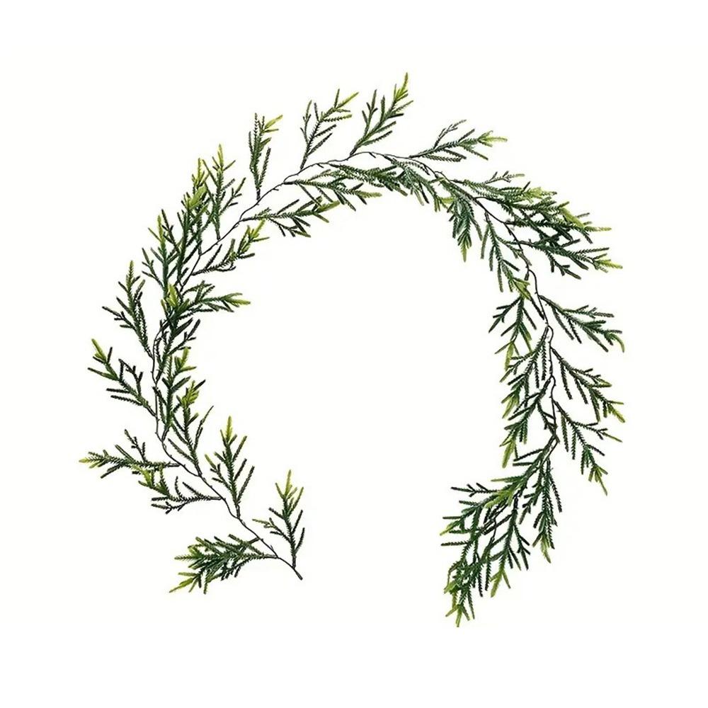 

Креативная зеленая искусственная сосновая игла ротанг 160 см пластиковая рождественская декоративная гирлянда подвесной венок камин лестница