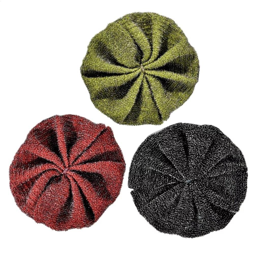 3Pcs Wire Material Cleaning Ball Stainless Steel Grime Remover New Wire Dish Cleaner Kitchen 3Pcs