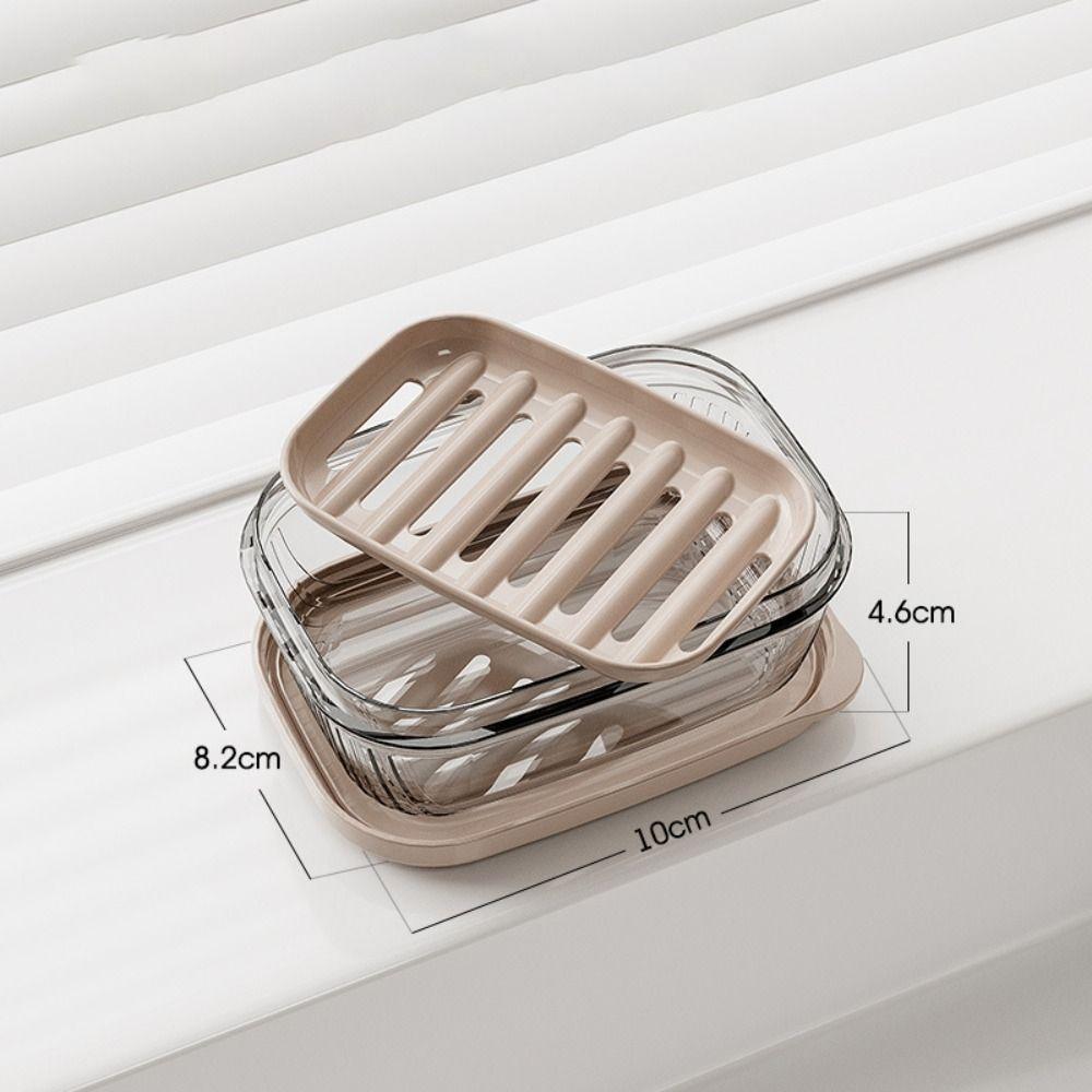 Portable Gadgets Travel Soap Dish With Drain Plate Soap Storage Box Bathroom Supplies