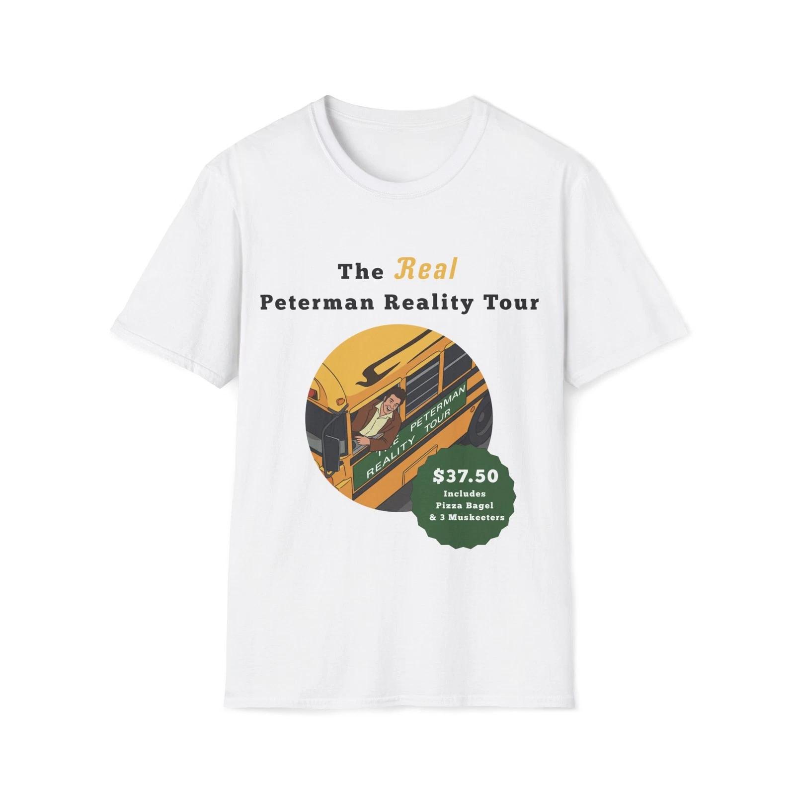 The Real Peterman Reality Tour T-Shirt | Kramer Seinfeld Unisex Softstyle Tee L