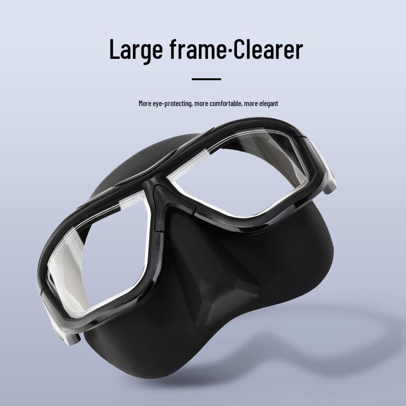WAVE Professional Anti-Fog Large Frame Full Face Freediving Snorkel Mask