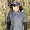(green 2) Trendy Protection Solar Power Fan Fishing Cap For Men Sun Protection