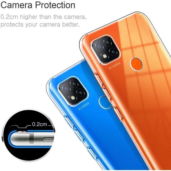 Coque de Protection - E.F.CONNECTION - Redmi 9C - Souple - Transparent - Verre Trempé
