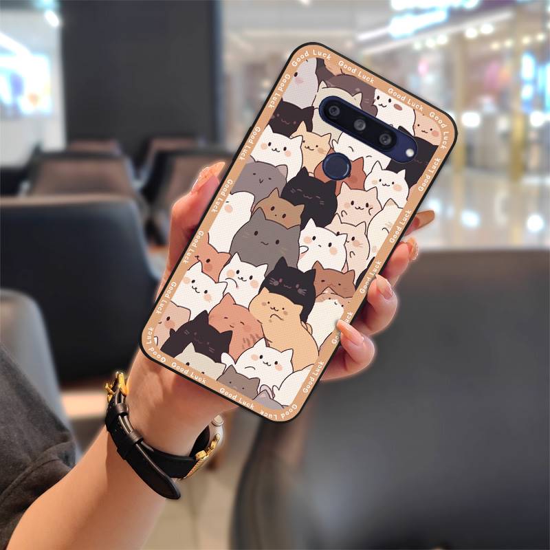 Waterproof Anti-dust Phone Case For LG V40 Back Cover Cute Shockproof Cover Full Wrap Protective Cartoon Durable TPU