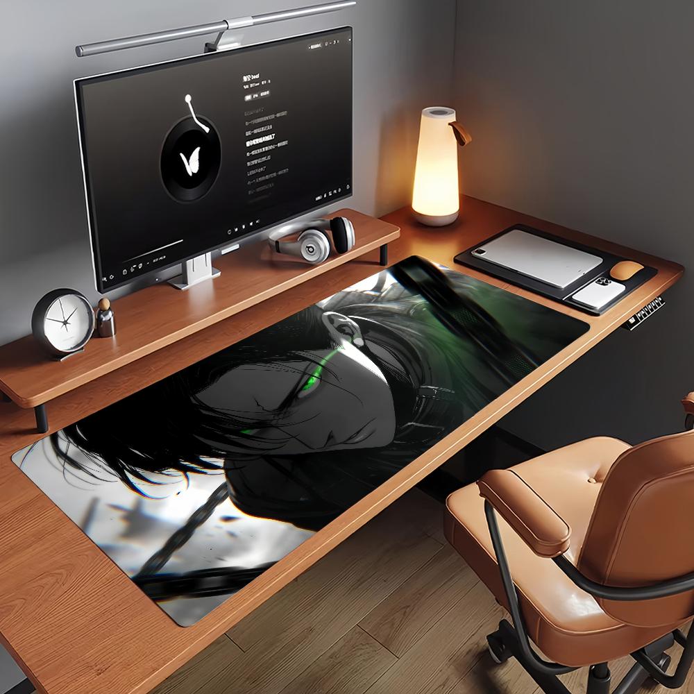 Anime A-Attack On Titan Levi Mouse Pad Non-slip Rubber Gamer Balance Computer Mat Decoracion Deskmat Laptop Office Large