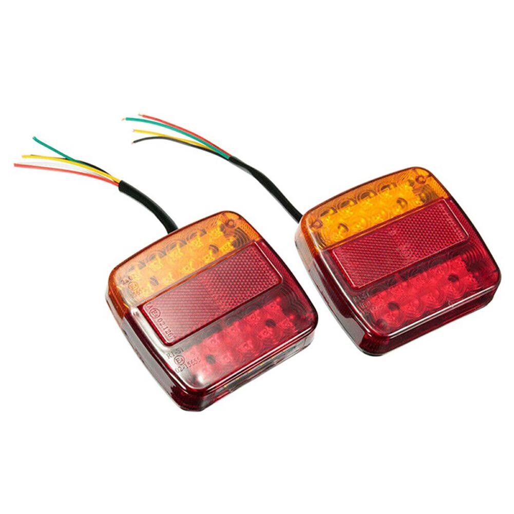 

2Pcs Taillight Turn Signal Indicator Super Bright 12V 26 LED Tail Light Rear Reverse Brake Stop Lamp for Trailer Truck Caravan