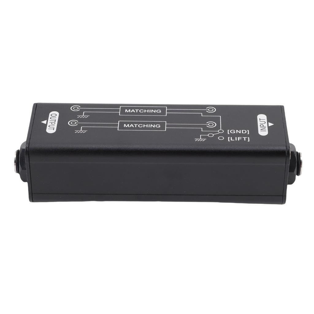 Sound Signal Isolator 6.35mm Sound Passive Noise Isolator Hum Eliminator for Studio Home Stage Use