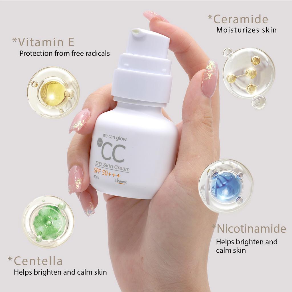 Sunscreen, Moisturizing Sunscreen, Lightweight Finish, Refreshing Make-up Cream, Concealer,40ML