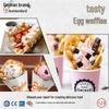 Smart Desktop Egg Waffle Maker: Non-stick, Constant Temp & Timer, Ideal for Street Food Stalls