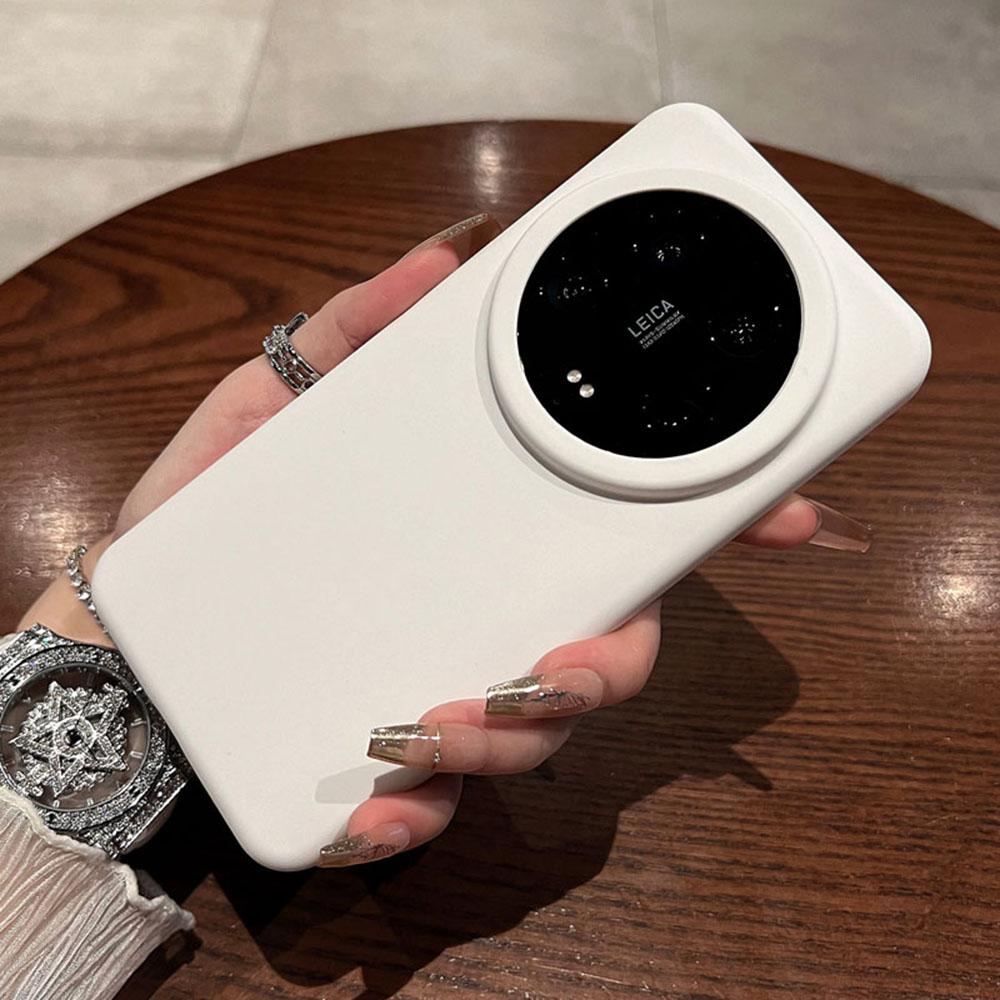 For Xiaomi 14 Ultra Case Skin-Friendly Liquid Silicone+PC Phone Cover