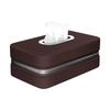 Car Leather Tissue Box With A Simple And High-End Feel, Car Seat Back Armrest Box, Multi-Functional Hanging Tissue Storage Box