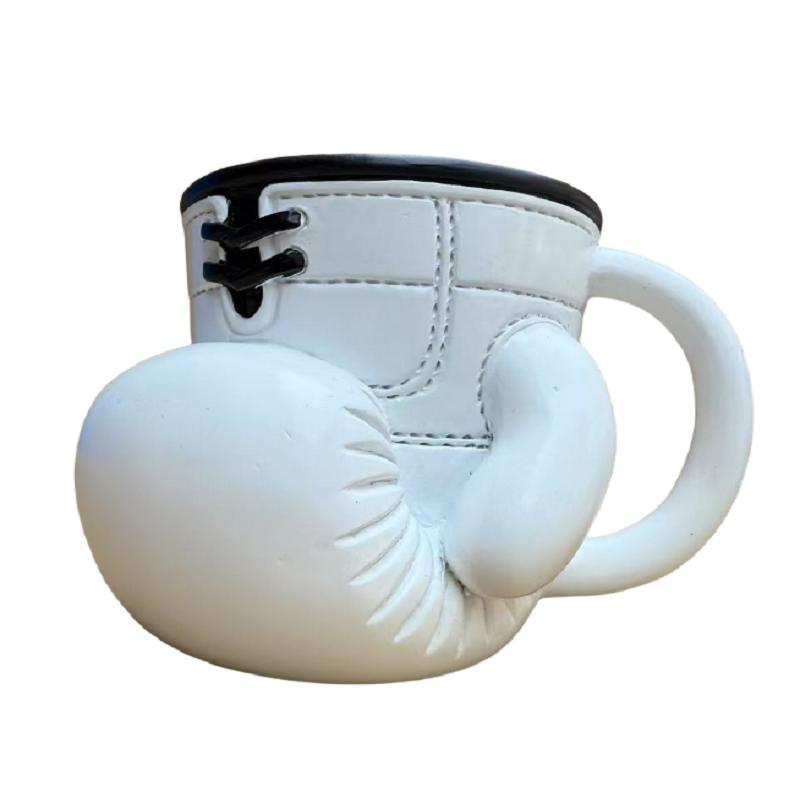 

Кружка Боксерская перчатка 12 унций Цветная кружка для чая на спортивную тематику Портативный настольный контейнер для воды Кружки для дома, студии, использования в путешествиях 12 ounces белый