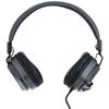 ELECOM Headset for Children, Low Volume Specification, Foldable [3.5mm Connection, 4 Pole] with Rotating Microphone Arm, Binaural, Black x Gray HS-KDG