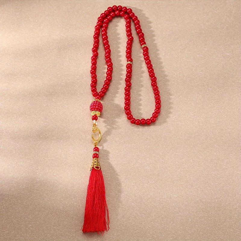 99 Muslim Prayer Beads and A Tassel Pendant, Typical of Middle Eastern Prayer Beads Bracelet